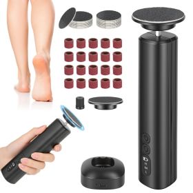 2 In 1 Electric Foot Callus Remover Nail Grinder Feet Care Kit For Women Rechargeable Foot File With 40 Sanding Discs Bands For Dead Skin Cracked Heel