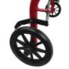 ROLL WITH ME Aluminum Rollator w/6" Wheels, Red by Blue Jay