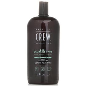 AMERICAN CREW - 3-in-1 Chamomile + Pine Shampoo, Conditioner And Body Wash 003282 1000ml/33.8oz
