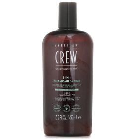 AMERICAN CREW - 3-in-1 Chamomile + Pine Shampoo, Conditioner And Body Wash 003329 450ml/15.2oz