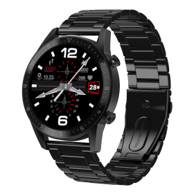 Wireless Smart Watch Fitness Tracker (Color: Black)