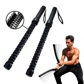 Ropeless Battle Rope Home GymEquipment With Integrated Non-Slip Handles Rubber-Coated Springs For Unisex Indoor Outdoor Training HIlTWorkouts Low (Option: Rubbercoated style)