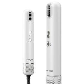 Mini Hair Dryer - Portable Travel Size Hair Dryer, 110,000 RPM For Fast Drying, 1000 Million Ionic For Smoothing, 0.55lb Lightweight Mini Size, Low No (Option: white)